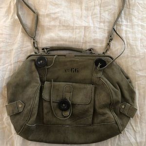 Anthropologie military style crossbody bag